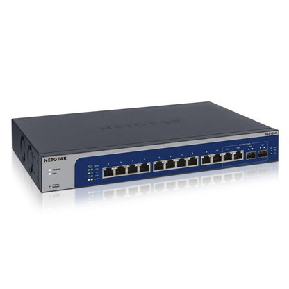 NETGEAR XS512EM | Managed L2 Switch | 12 Poorten | 10G Ethernet (100/1000/10000 Mbps) | 1U | Blauw/Grijs