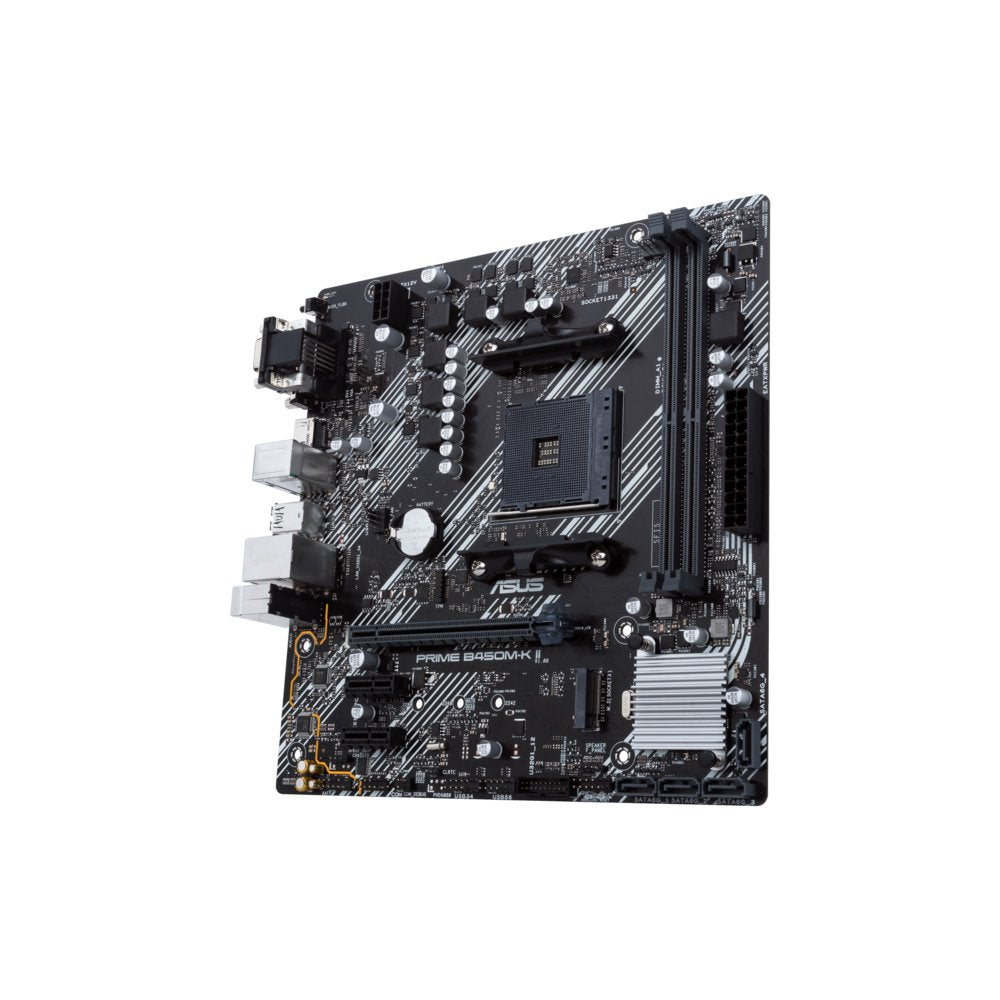 ASUS Prime B450M-K II AMD | Socket AM4 | AMD B450 | 2xDDR4 | Micro-ATX | Moederbord - Matmuis - Matmuis