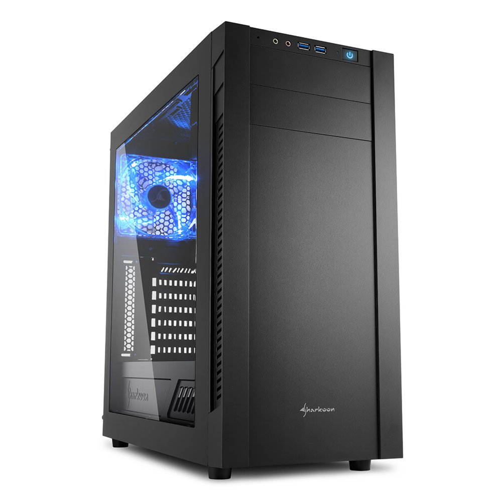 Sharkoon S25-W | Midi Tower Case | Zwart - Matmuis