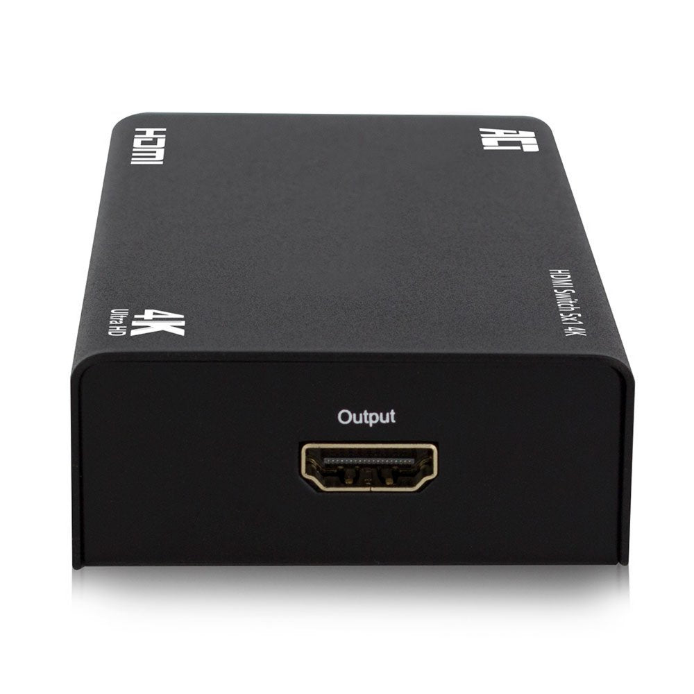 ACT AC7840 HDMI Switch | 5 Ingangen | 1 Uitgang | 4K @ 30Hz | Inclusief Afstandsbediening - Matmuis - Matmuis