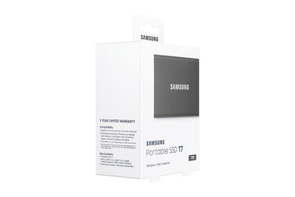 Samsung T7 | Externe SSD | 1TB | USB 3.2 Gen2 | 1.050MB/s read | 1.000MB/s write | Grijs - Matmuis - Matmuis