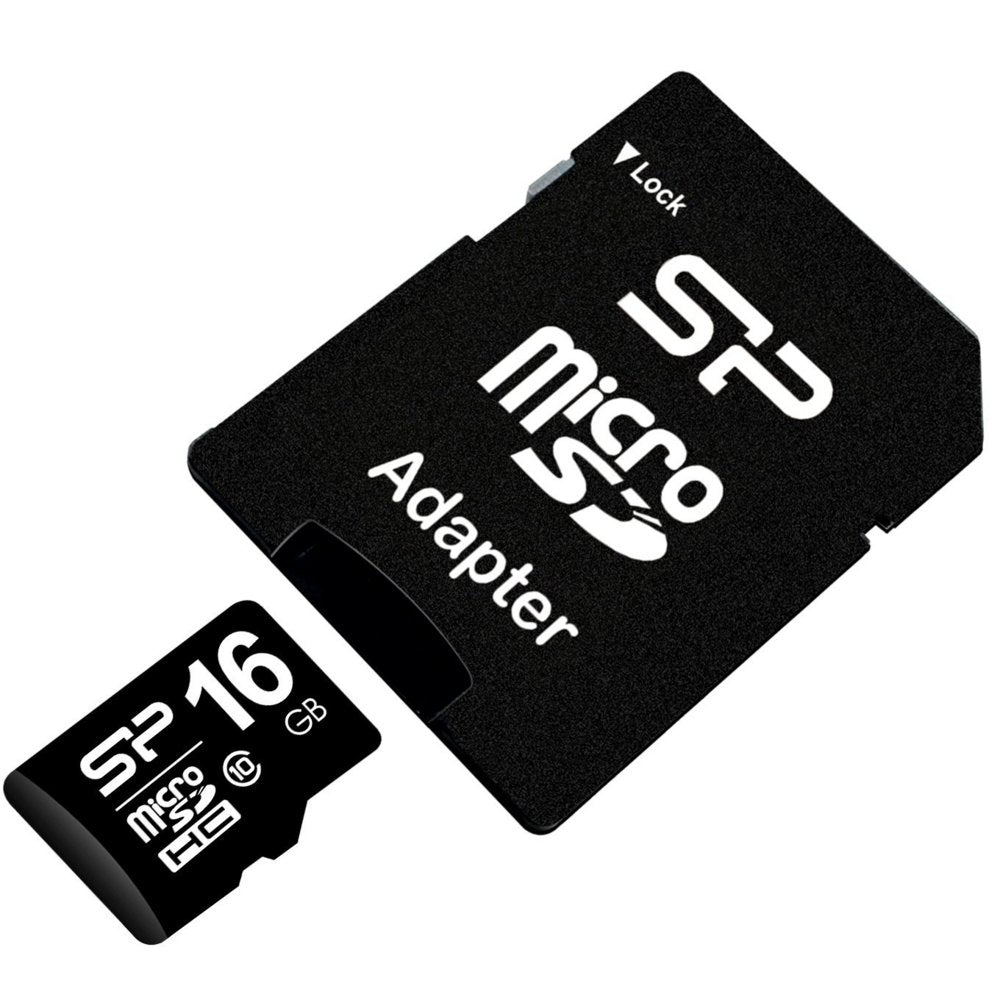 Silicon Power Elite | MicroSDHC | 16GB | Class 10 | UHS-I U1 | Inclusief SD-adapter | Zwart - Matmuis