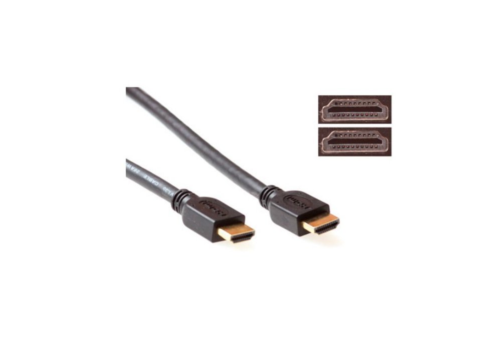 ACT AK3791 | 1,8 m High Speed HDMI Kabel | HDMI Type A naar Type A | Zwart - Matmuis - Matmuis