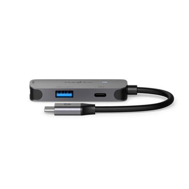 Nedis CCGB64230GY01 | Interface Hub USB 3.2 Gen 1 (3.1 Gen 1) | 1× USB-A + 1× USB-C + 1× HDMI | 5 Gbps | Grijs - Matmuis - Matmuis