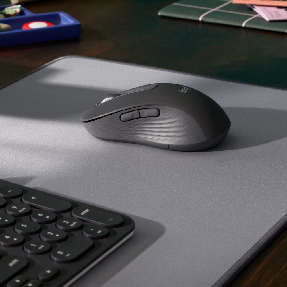 Logitech Signature M650 for Business | Draadloze Muis | Rechtshandig | RF + Bluetooth | 4000 DPI | Grafiet - Matmuis - Matmuis