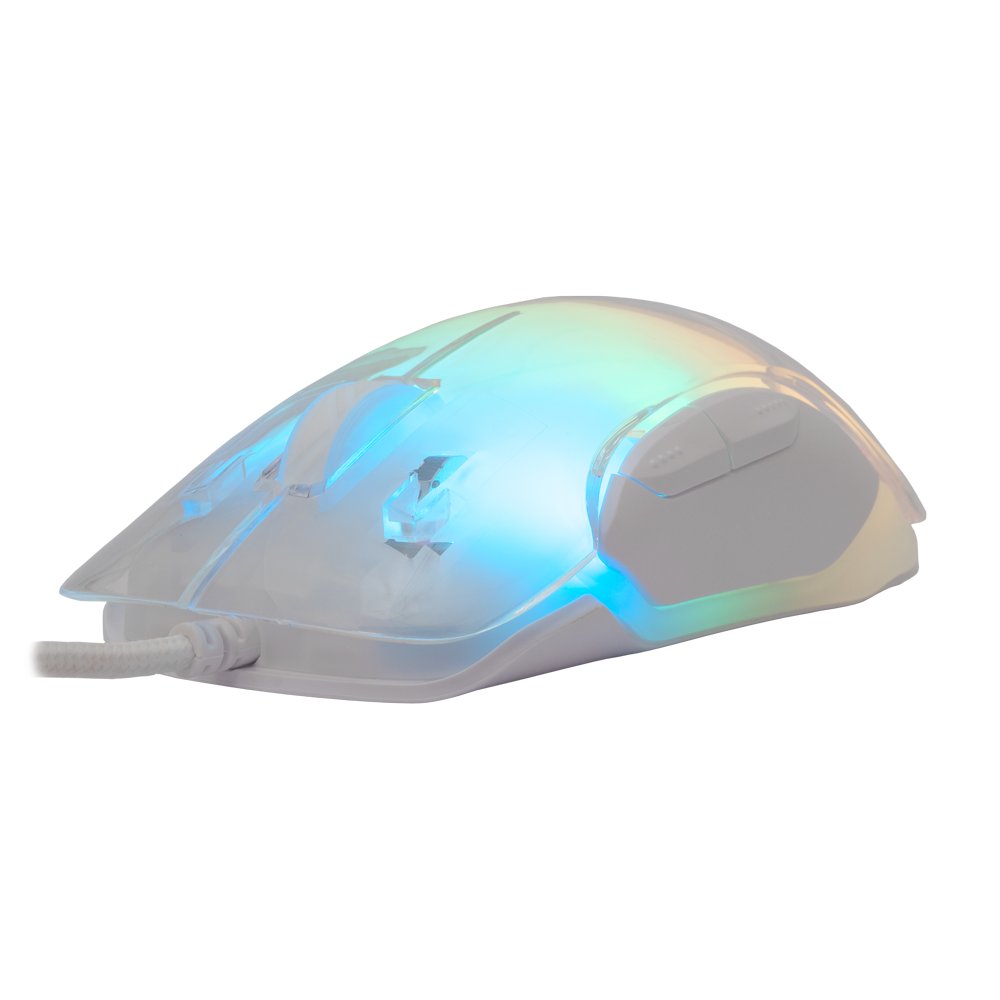 White Shark Mordred-W | Gaming Muis | 825 Chipset | RGB Verlichting | 12.800 DPI | Wit - Matmuis - Matmuis
