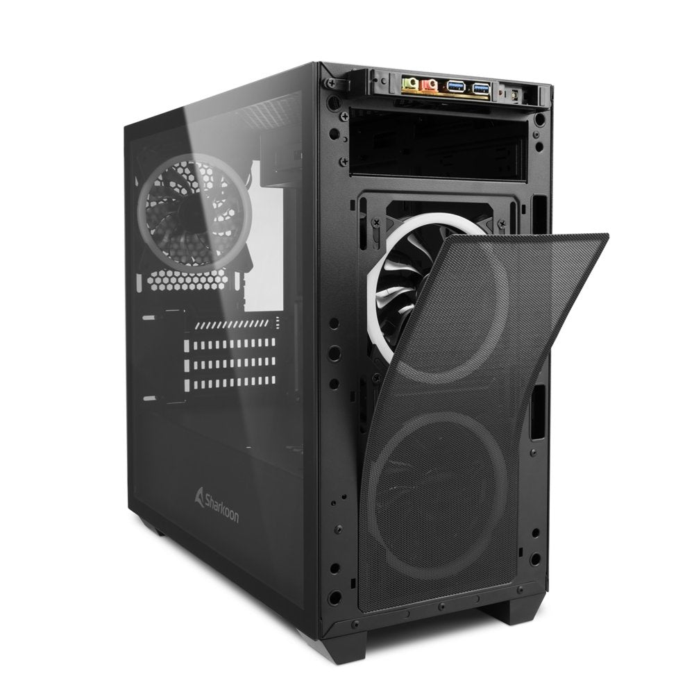 Sharkoon V1000 RGB | Micro Tower Behuizing | Zwart - Matmuis