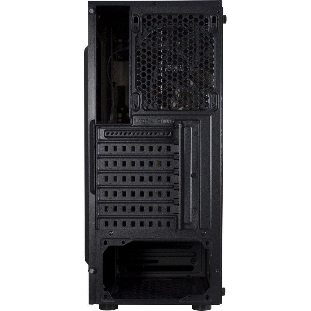 Inter-Tech Thunder Blue Light | Midi Tower Case | Zwart - Matmuis