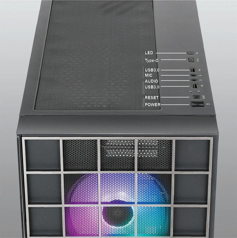 Azza Neo 500 | Midi Tower Case | Zwart