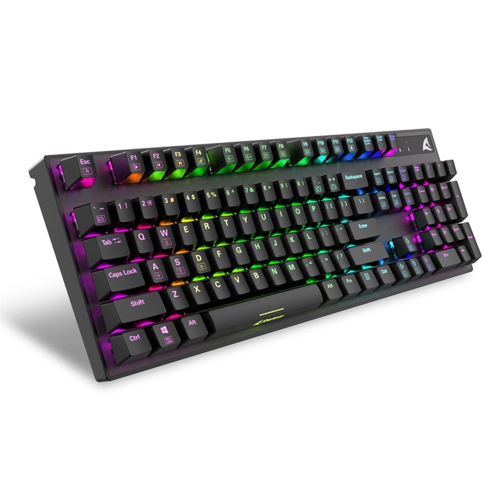 Sharkoon SKILLER SGK20 | Mechanisch Gaming Toetsenbord | Huano Red Switches | RGB | QWERTY - Matmuis