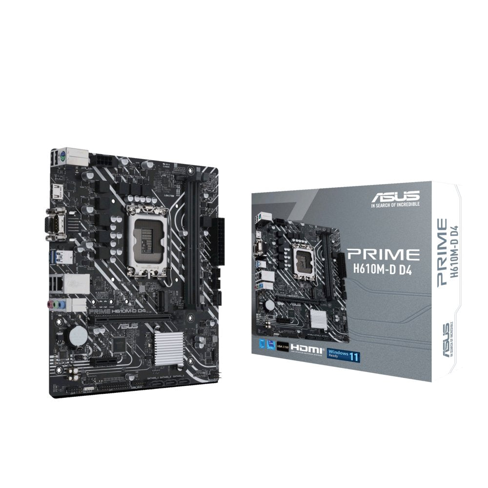 ASUS PRIME H610M-D D4 | Socket LGA 1700 | Intel H610 | 2xDDR4 | Micro-ATX | Moederbord - Matmuis - Matmuis