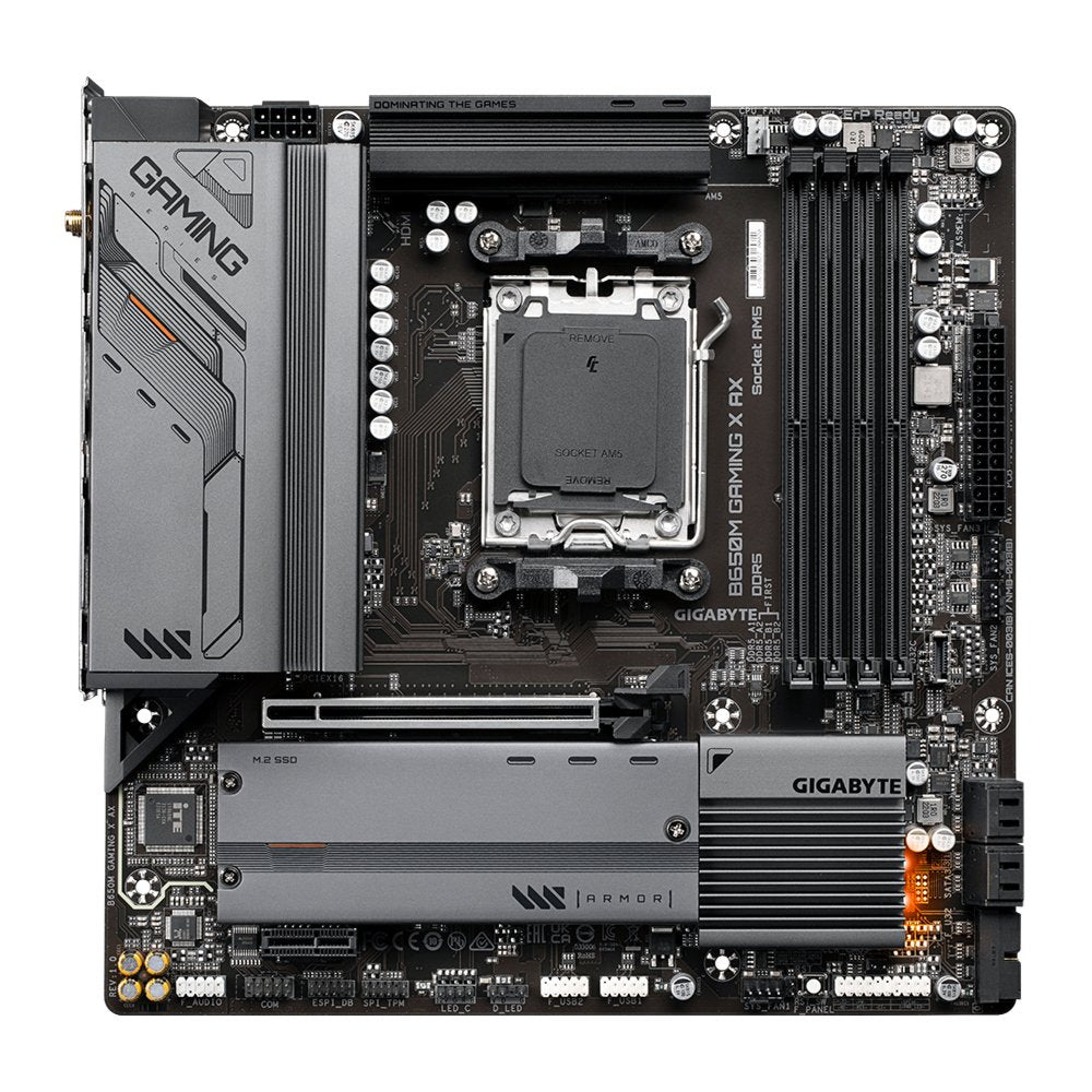 Gigabyte B650M GAMING X AX (rev. 1.x) | Socket AM5 | AMD B650 | 4xDDR5 | Micro-ATX | Moederbord - Matmuis - Matmuis