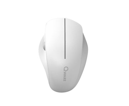 Qware Luton | Draadloze Muis | Links- en Rechtshandig | RF | 1600 DPI | Wit - Matmuis