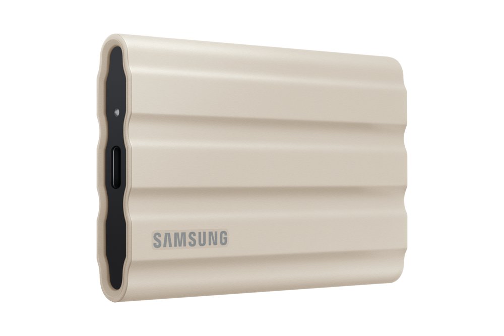 Samsung T7 Shield | Externe SSD | 2TB | USB 3.2 Gen2 | 1.050MB/s Lezen | 1.000MB/s Schrijven | Beige - Matmuis - Matmuis