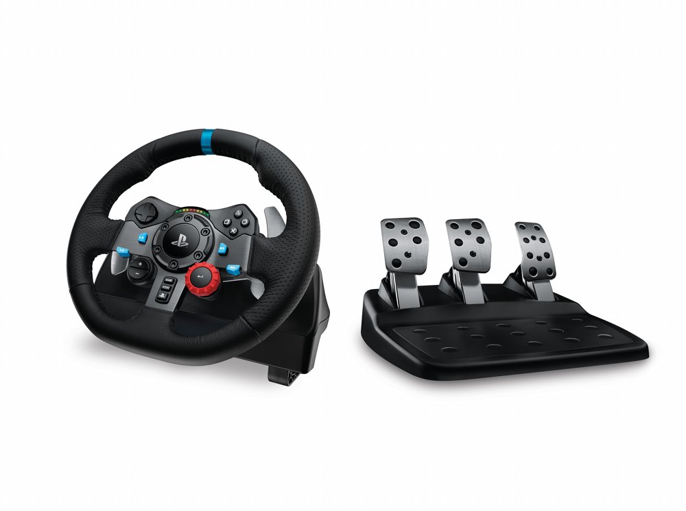 Logitech G29 Driving Force Stuurwiel + Pedalen | Force Feedback | 900° Rotatie | USB 2.0 | Compatibel met PC, PS3, PS4, PS5 - Matmuis - Matmuis