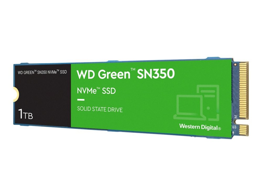 Western Digital SN350 QLC | 1TB NVMe SSD | M.2 Gen3 | 3.200MB/s Lezen | 2.500MB/s Schrijven - Matmuis