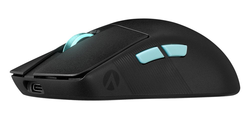 ASUS ROG Harpe Ace Aim Lab Edition | Draadloze Muis | Links- en Rechtshandig | RF + Bluetooth + USB-A | 36000 DPI | Zwart - Matmuis - Matmuis