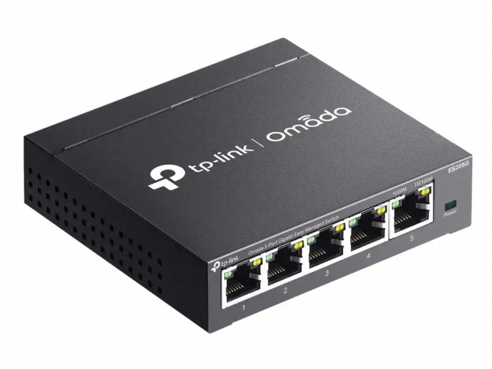 TP-Link Omada ES205G | 5-poorts Gigabit Managed Switch | Cloudbeheer via Omada App - Matmuis