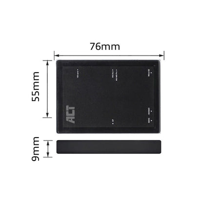 ACT AC6370 | USB 3.2 Gen1 Geheugenkaartlezer | Type-A | Zwart - Matmuis