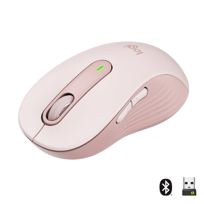 Logitech Signature M650 | Draadloze Muis | Rechtshandig | RF + Bluetooth | 2000 DPI | Roze - Matmuis - Matmuis