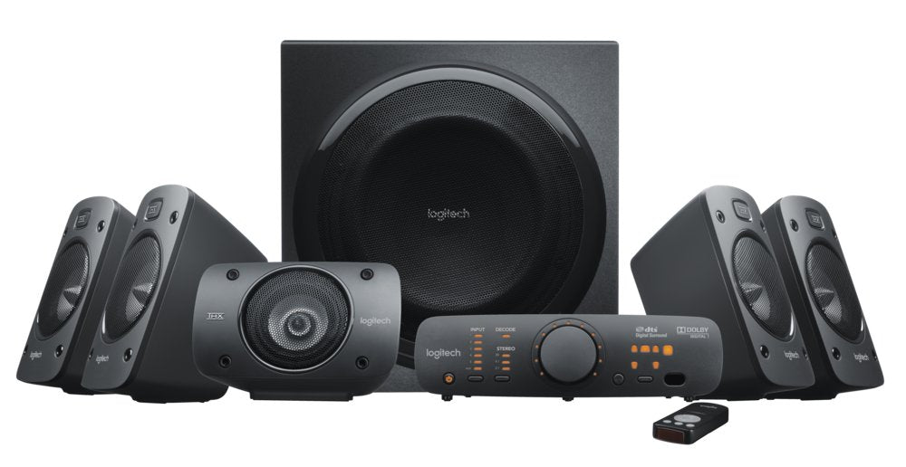 Logitech Z906 | 5.1 Surround Sound Speakerset | THX Gecertificeerd | 500W RMS | Digitale Decodering (Dolby Digital & DTS) - Matmuis