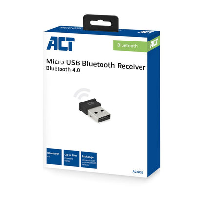 ACT AC6030 | Bluetooth USB-adapter | 3 Mbps | Zwart - Matmuis - Matmuis