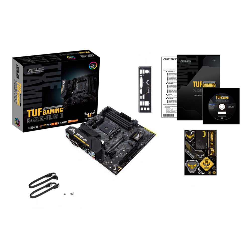 ASUS TUF Gaming B450M-Plus II | Socket AM4 | AMD B450 | 4xDDR4 | Micro-ATX | Moederbord - Matmuis - Matmuis