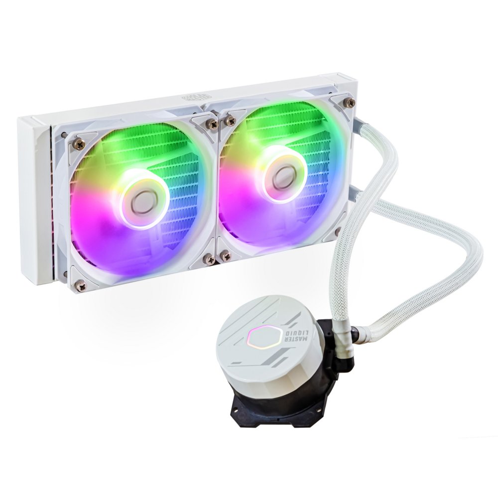Cooler Master MasterLiquid 240L ARGB | White Edition | All-in-One CPU Waterkoeler - Matmuis