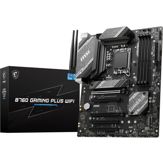 MSI B760 GAMING PLUS WIFI | Socket LGA 1700 | Intel B760 | 4xDDR5 | ATX | Moederbord - Matmuis - Matmuis
