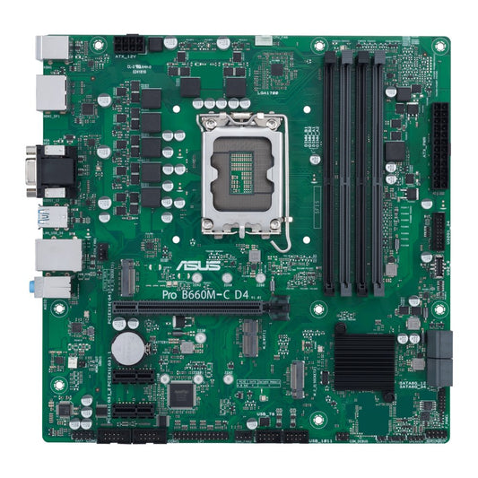 ASUS PRO B660M-C D4-CSM | Socket LGA 1700 | Intel B660 | 4xDDR4 | Micro-ATX | Moederbord - Matmuis - Matmuis