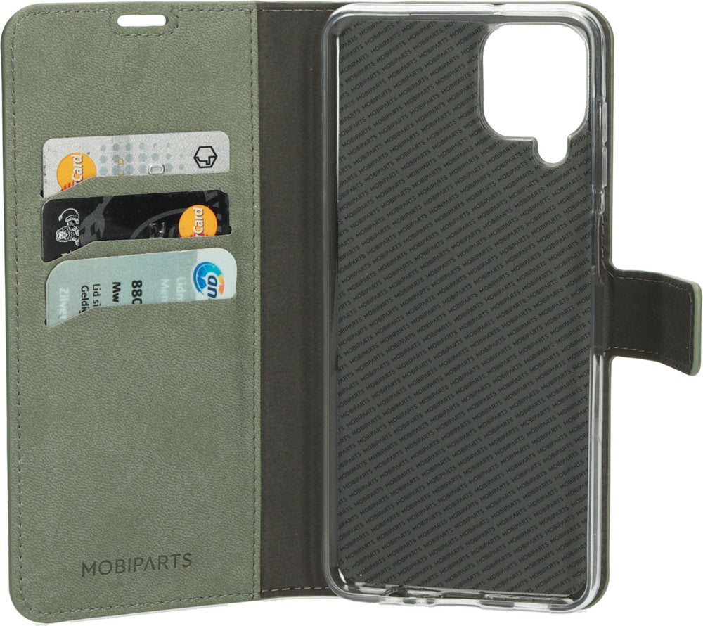 Mobiparts Classic Wallet Case | Samsung Galaxy A12 (2021) | Stone Green - Matmuis - Matmuis