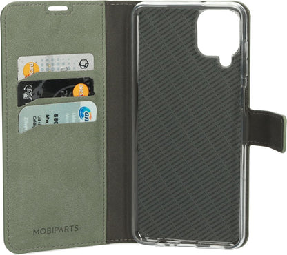 Mobiparts Classic Wallet Case | Samsung Galaxy A12 (2021) | Stone Green - Matmuis - Matmuis