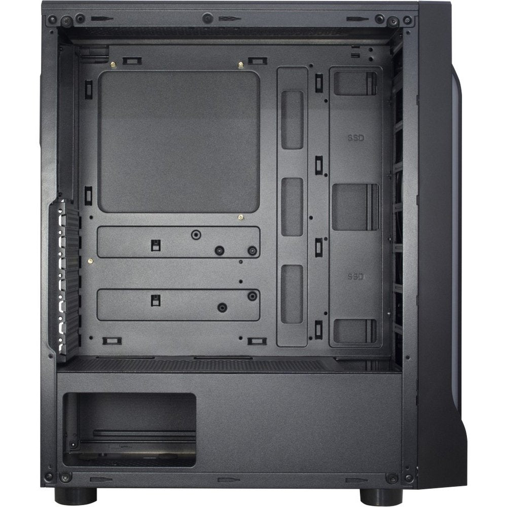 Inter-Tech A-3411 Creek RGB | Midi Tower | Zwart - Matmuis