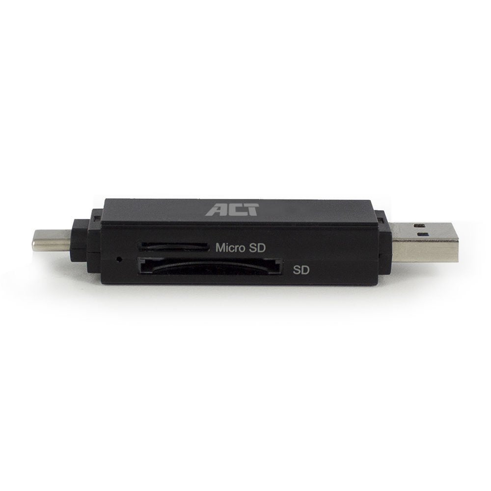 ACT AC6375 | Geheugenkaartlezer | USB 3.2 Gen 1 | Zwart - Matmuis