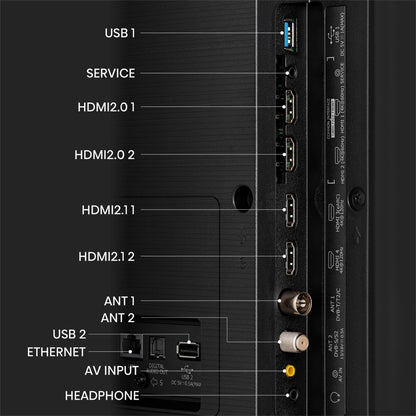 Hisense 55U79KQ | 55'' Ultra HD 4K | Mini LED Smart TV | Wifi | VIDAA | Dolby Vision | 120Hz - Matmuis - Matmuis