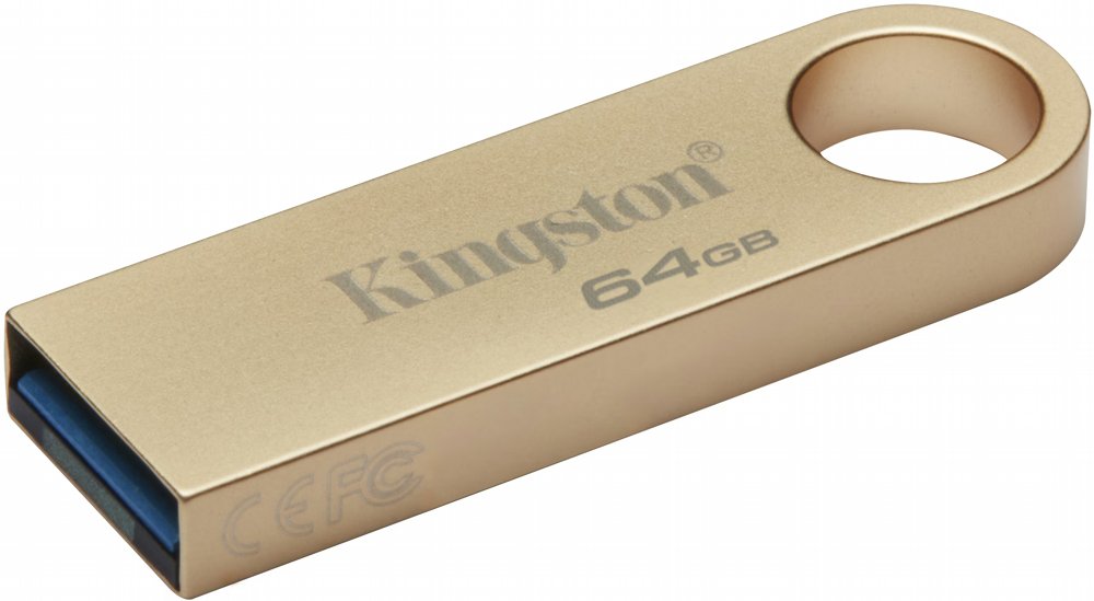 Kingston DataTraveler SE9 G3 | 64GB USB Stick | USB 3.2 Gen 1 | 220 MB/s | Goud - Matmuis - Matmuis