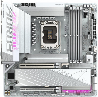 Gigabyte B860M AORUS ELITE WF6E ICE | Socket LGA 1851 (V1) | Intel B860 | 4xDDR5 | Micro ATX | Moederbord - Matmuis - Matmuis
