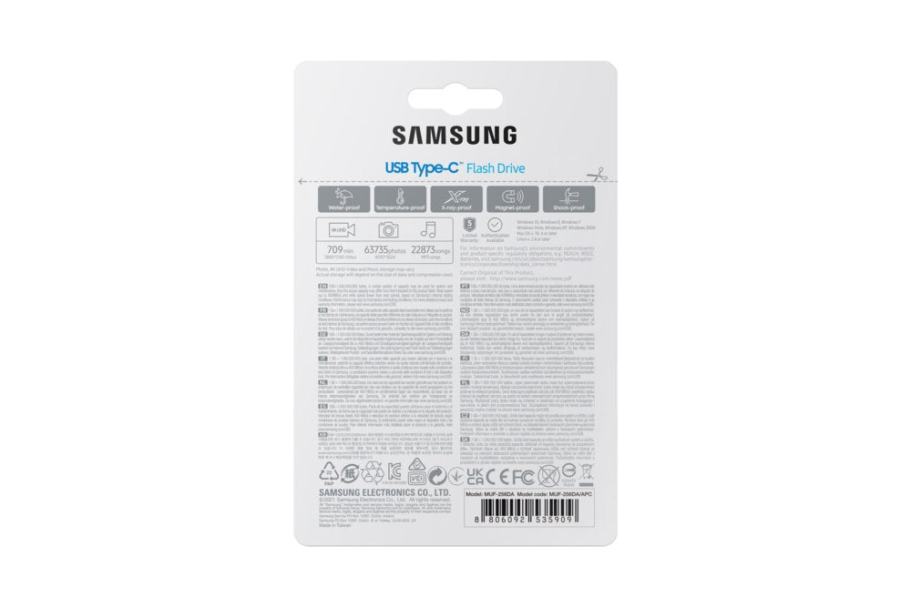Samsung MUF-256DA | 256GB USB-C 3.2 Flash Drive | Blauw - Matmuis - Matmuis