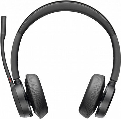 Poly Voyager 4320 MS Stereo | Bluetooth Headset | USB-A Dongle (BT700) | Zwart - Matmuis - Matmuis