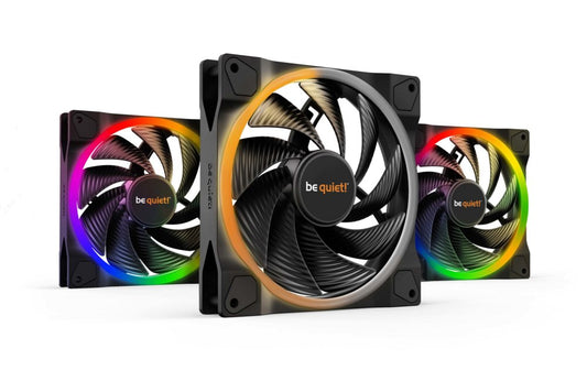 be quiet! Light Wings 140mm PWM High-Speed | 140mm Behuizingsventilator | Zwart | Triple Pack (3 stuks) - Matmuis - Matmuis