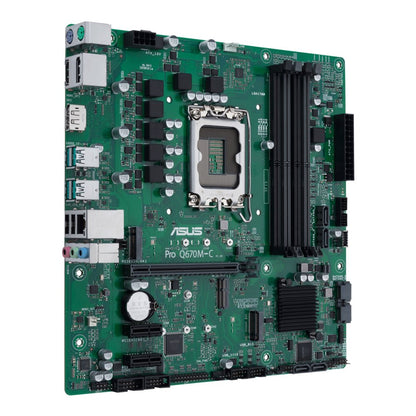 ASUS PRO Q670M-C-CSM | Socket LGA 1700 | Intel Q670 | 4xDDR5 | Micro-ATX | Moederbord - Matmuis - Matmuis
