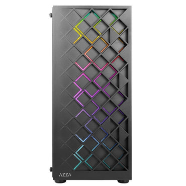Azza Spectra RGB | Midi Tower Case | Zwart - Matmuis