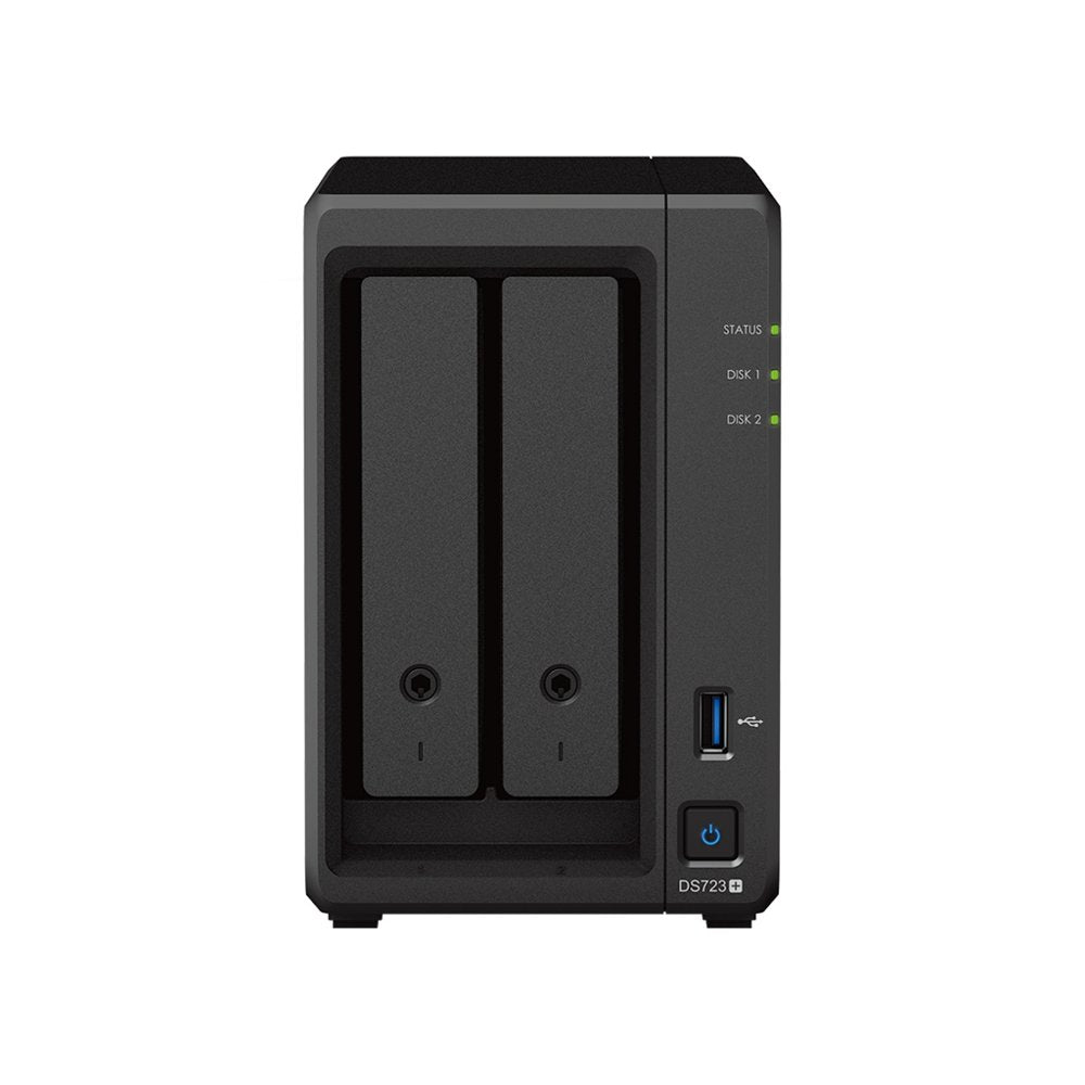 Synology DiskStation DS723+ NAS | 2 Drive Bays | AMD Ryzen R1600 | 2x Gigabit Ethernet | Zwart - Matmuis - Matmuis