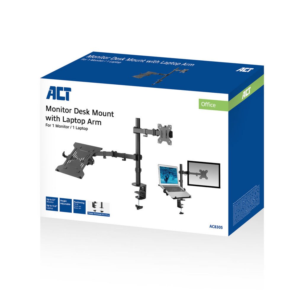 ACT AC8305 | Notebookstandaard tot 15.6