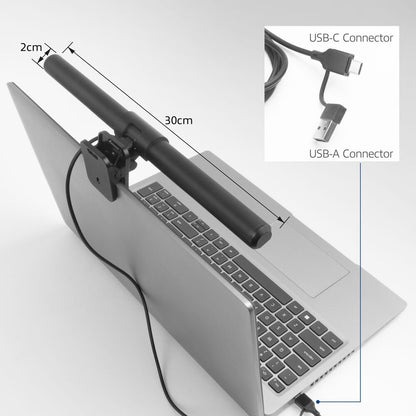 ACT AC8050 | Clip-on Laptop LED-lamp | Dimbaar | Voeding via USB - Matmuis - Matmuis