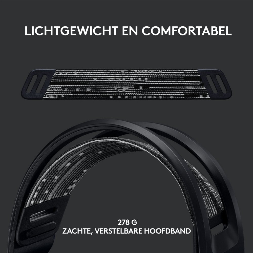 Logitech G G733 LIGHTSPEED Wireless Gaming Headset | RGB | Zwart - Matmuis