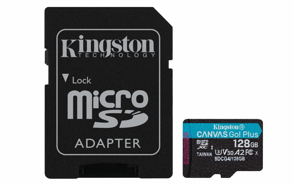 Kingston Technology microSDXC 128GB | Canvas Go! Plus Gen4 | 200MB/s | A2 | U3 | V30 | + Adapter - Matmuis