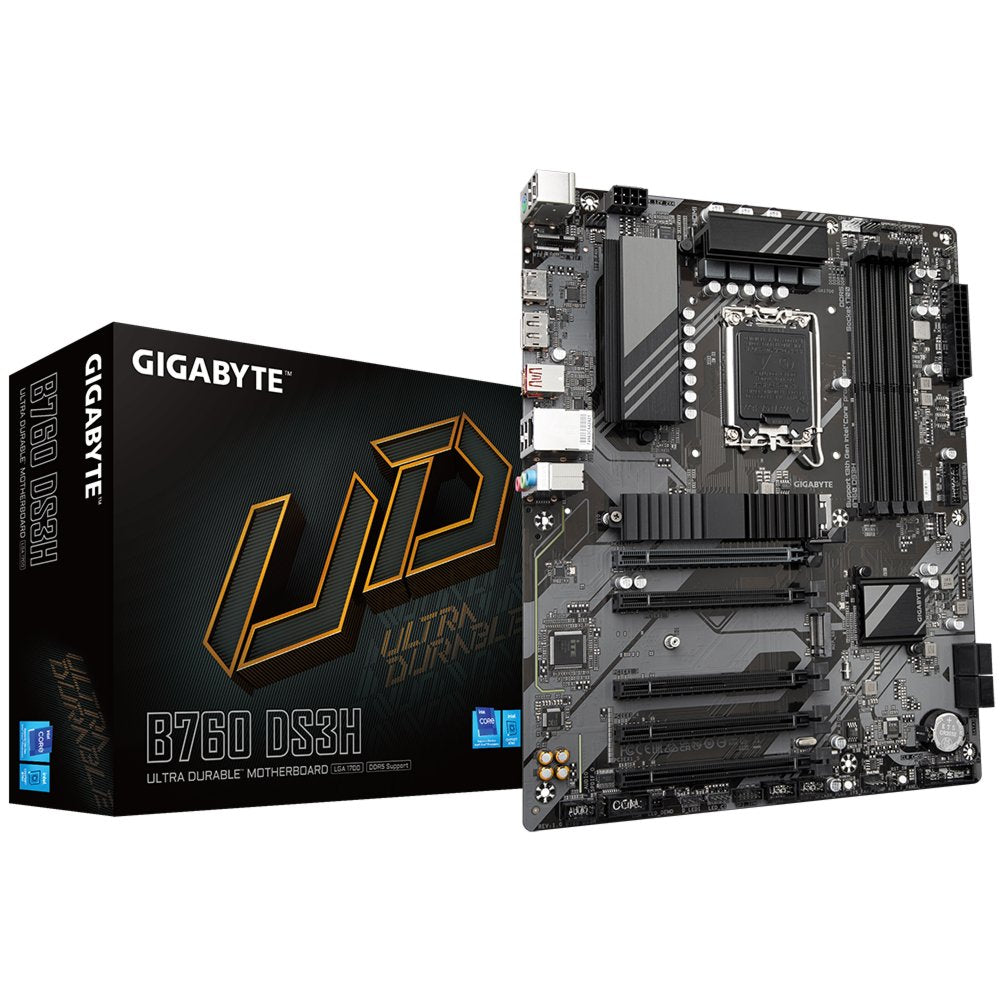 Gigabyte B760 DS3H | Socket LGA 1700 | Intel B760 | 4xDDR5 | ATX | Moederbord - Matmuis - Matmuis
