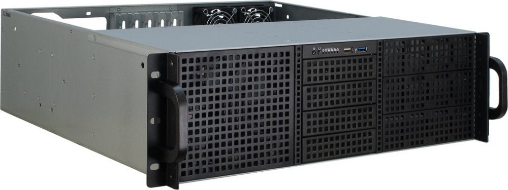 Inter-Tech 3U-30240 | Server Rack Case | Zwart - Matmuis
