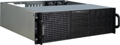 Inter-Tech 3U-30240 | Server Rack Case | Zwart - Matmuis